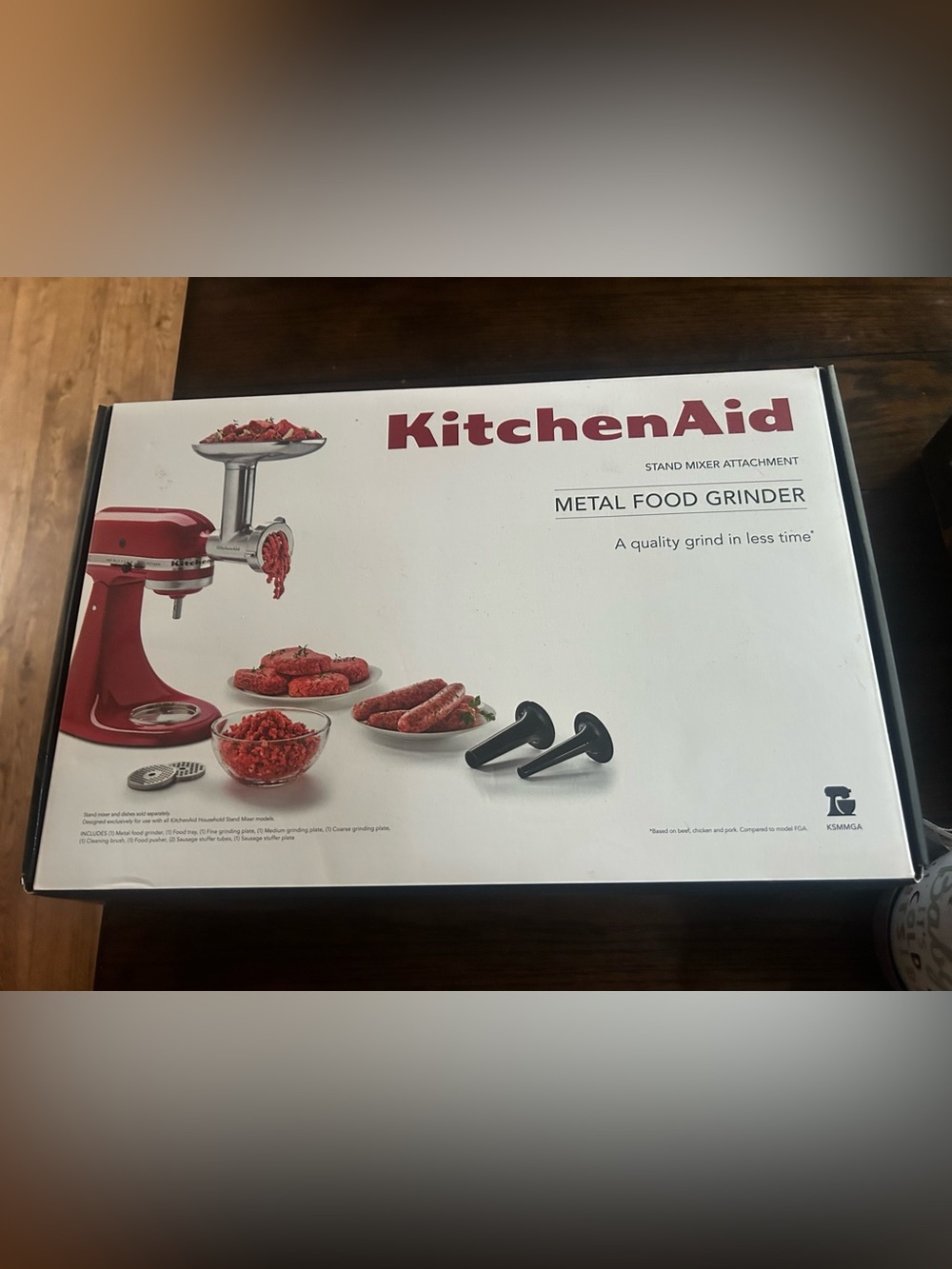KitchenAid KSMMGA Metal Food Grinder Attachment Stand Mixer 9-Piece Set